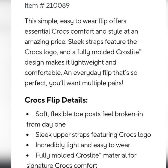 CROCS Classic Flip-Flop Sandals- Floral